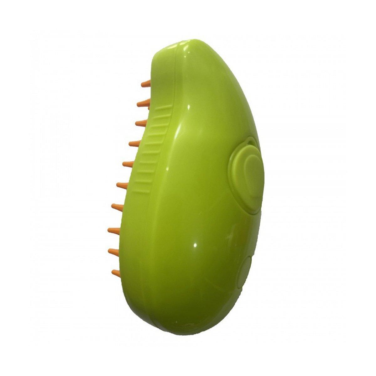 Electric Pet Hair Brush 3 in 1 Steamy Dog Cat Hair Grooming Bath Spray Tool - Yellow