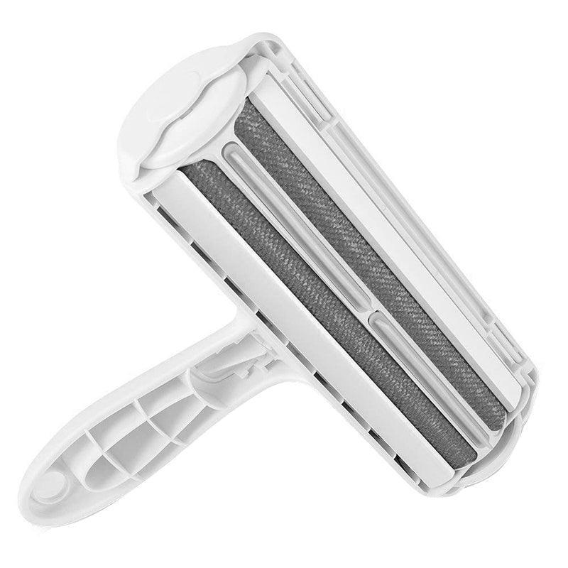 Pet Hair Remover Brush Dog Cat Fur Cleaning Roller Reusable Self Cleaning Tool - Grey