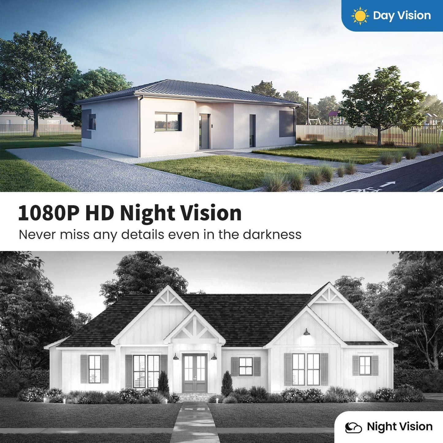 T50 Black 1080P Wireless Video Doorbell Camera with USB Chime Smart WiFi Security System 2-Way Audio Night Vision Motion Detection IP65 Waterproof