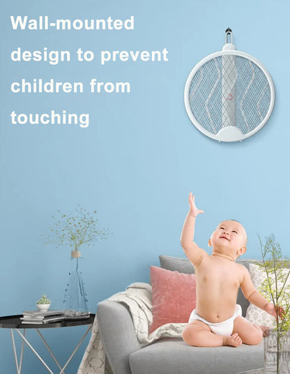 5IN1 Electric Mosquito Zapper Fly Insect Killer Bug Swatter Rechargeable Racket