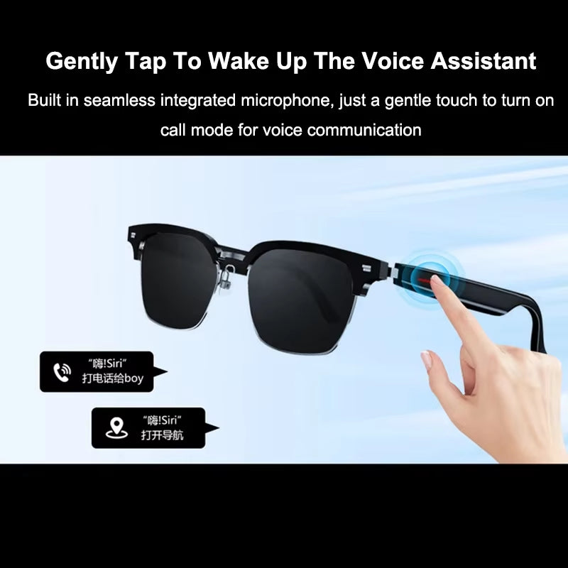 3 in 1 Smartglasses & Translator & Headset with Microphone Voice Assistant Bluetooth Call Camera Control Smart Bluetooth Glasses