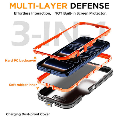 For Iphone 16 14 13 11 15 17 Pro Max 16E Case Rugged Shockproof Heavy Duty Cover