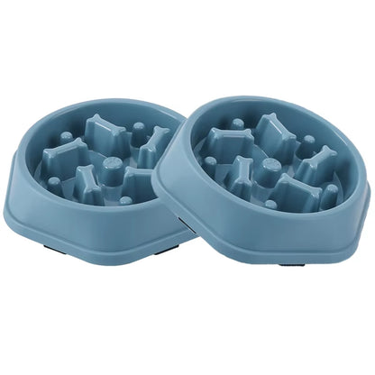 Slow Feeder Dog Bowl Anti-Choking Puppy Food Bowl Anti-Slip Pet Slow Eating Dog Dishes Puzzle Feeders for Dogs Small Medium