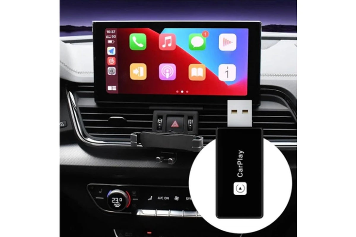 2-In-1 Wireless Car Dongle Connect Box Plug and Play USB Apple Carplay Android Auto Adapter