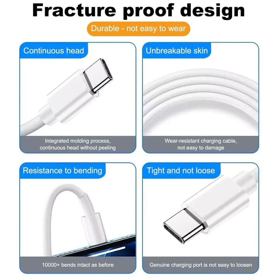 USB a to USB C Fast Charger Cable for Pixel Galaxy Samsung Google Phone Tablet