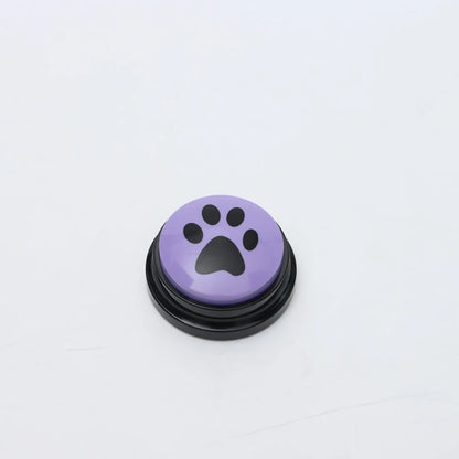 Pet Communication Button Dog Toys Recordable Pet Speaking Training Dog Talking Button Cute Claw Print Pattern Dog Accessories