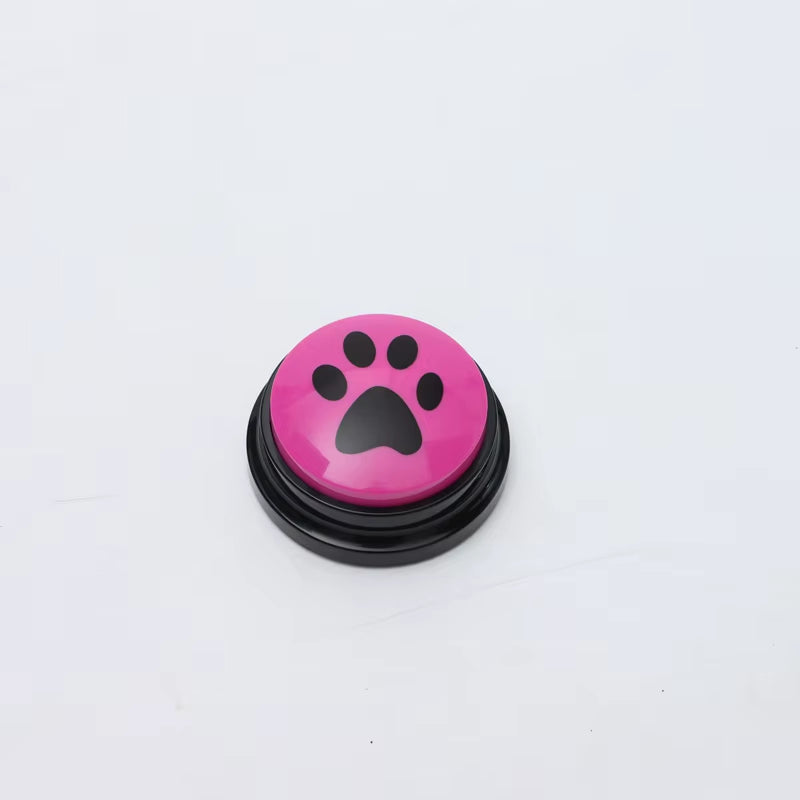 Pet Communication Button Dog Toys Recordable Pet Speaking Training Dog Talking Button Cute Claw Print Pattern Dog Accessories