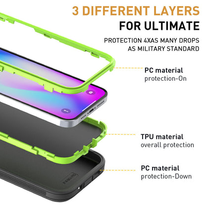 For Iphone 16 14 13 11 15 17 Pro Max 16E Case Rugged Shockproof Heavy Duty Cover