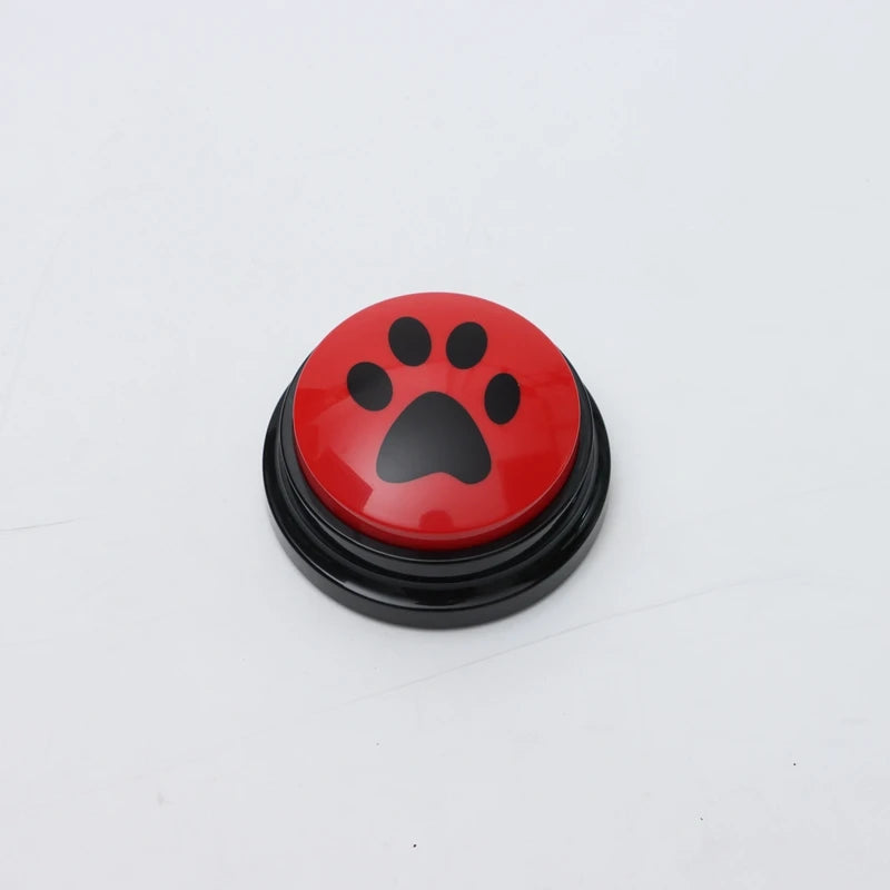 Pet Communication Button Dog Toys Recordable Pet Speaking Training Dog Talking Button Cute Claw Print Pattern Dog Accessories
