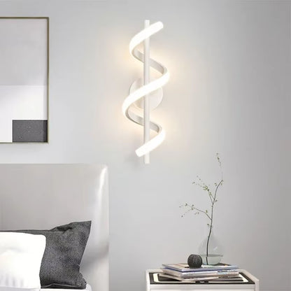 LED Wall Lamp Luxury Black White Gold Wall Decorative Lights for Bedroom Bedside Living Room Corridor Stairs Home Indoor Sconces