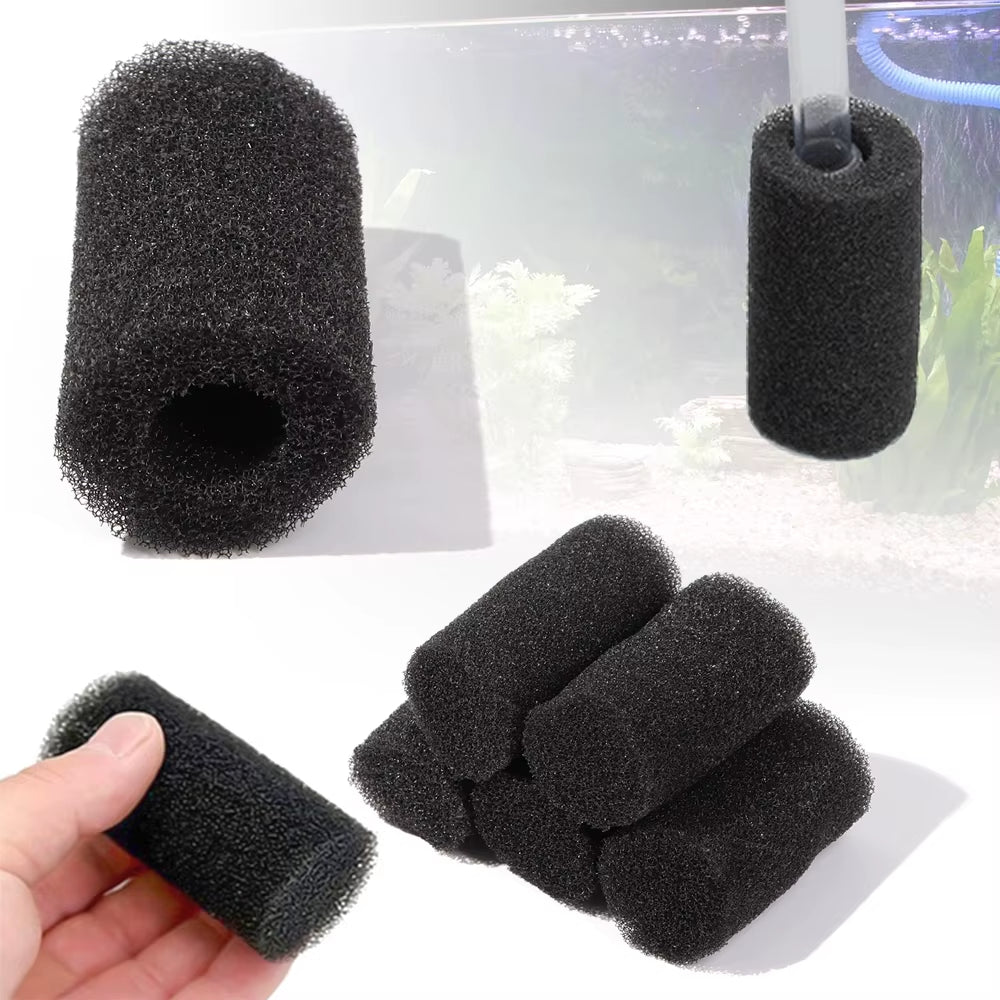 5 Pcs/Set Aquarium Biochemical Filter Sponge Fish Tank Inlet Water Pre-Filter Sponge Cartridge Replacement Filter Protector
