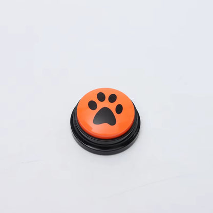 Pet Communication Button Dog Toys Recordable Pet Speaking Training Dog Talking Button Cute Claw Print Pattern Dog Accessories