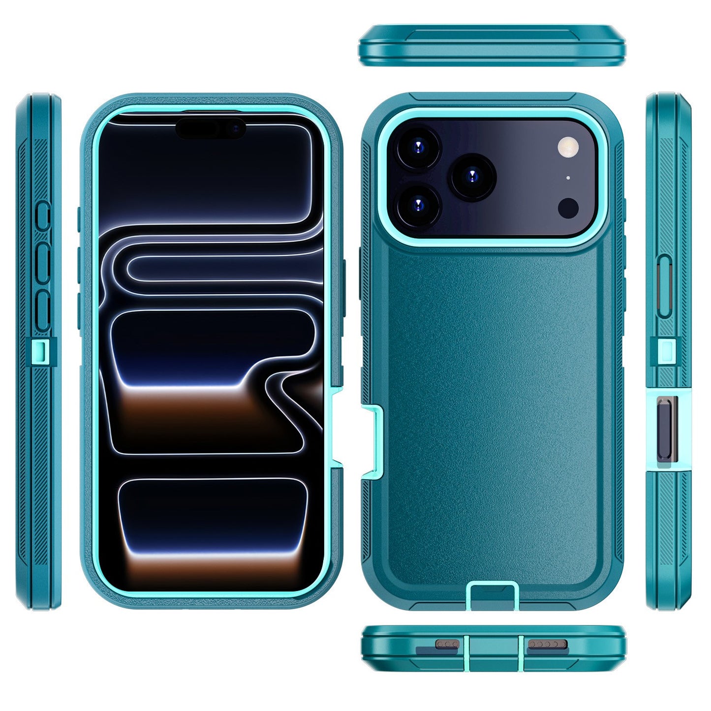 For Iphone 16 14 13 11 15 17 Pro Max 16E Case Rugged Shockproof Heavy Duty Cover