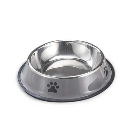 1PC Stainless Steel Pet Bowl Cat Bowl Dog Food Bowl Multi-Specification Anti-Fall Food Bowl Food Bowl Feeding Pet Supplies