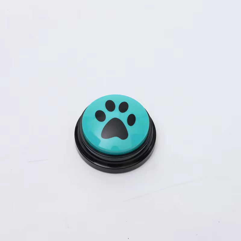 Pet Communication Button Dog Toys Recordable Pet Speaking Training Dog Talking Button Cute Claw Print Pattern Dog Accessories