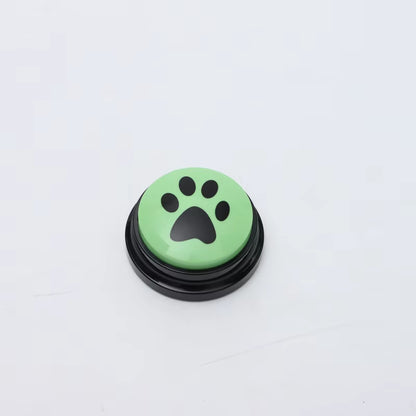 Pet Communication Button Dog Toys Recordable Pet Speaking Training Dog Talking Button Cute Claw Print Pattern Dog Accessories