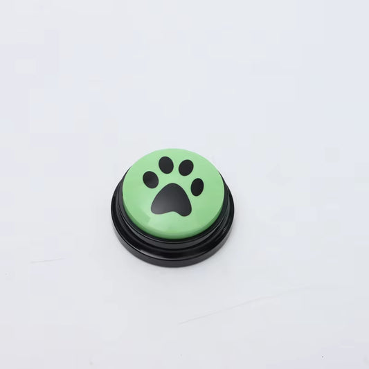 Pet Communication Button Dog Toys Recordable Pet Speaking Training Dog Talking Button Cute Claw Print Pattern Dog Accessories