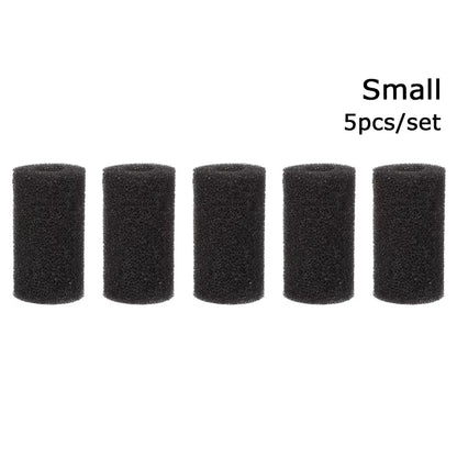 5 Pcs/Set Aquarium Biochemical Filter Sponge Fish Tank Inlet Water Pre-Filter Sponge Cartridge Replacement Filter Protector