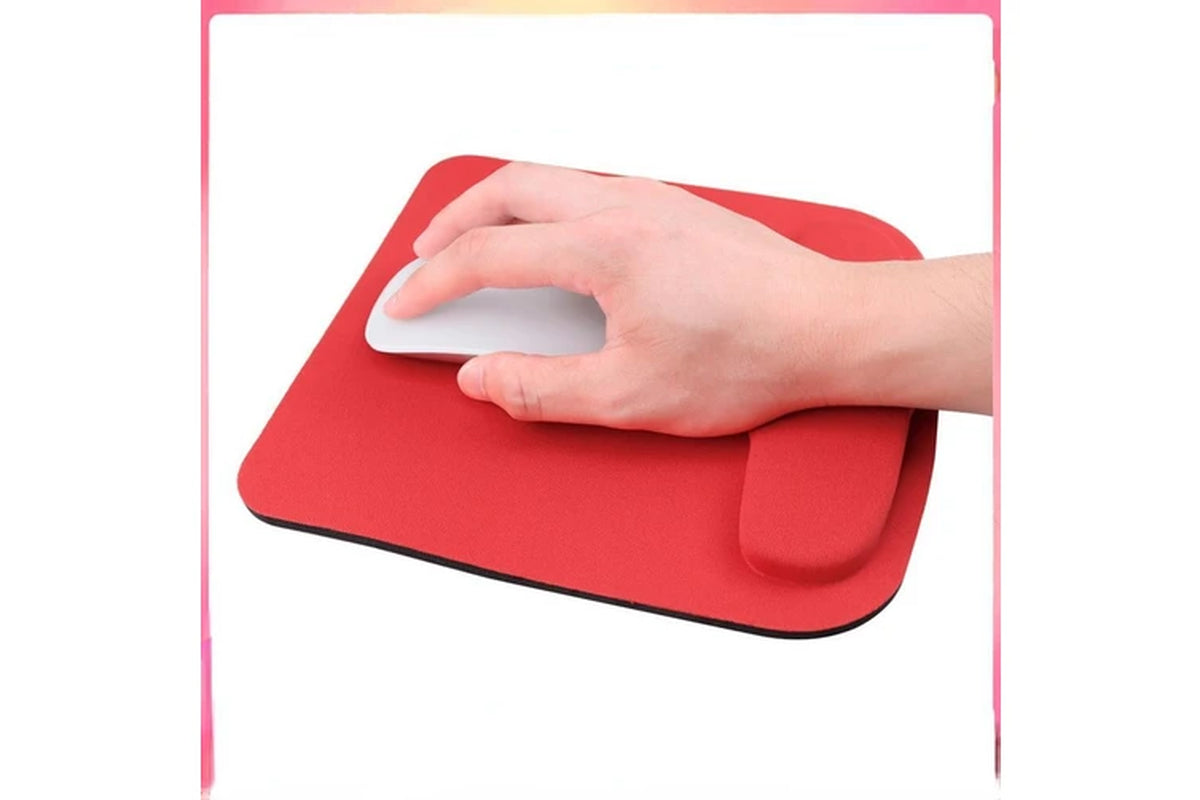 Gaming Mouse Pad Square Wristband Computer Laptop Game Cabinet Desk Pad Mouse Pad Solid Color Mouse Pad - Red