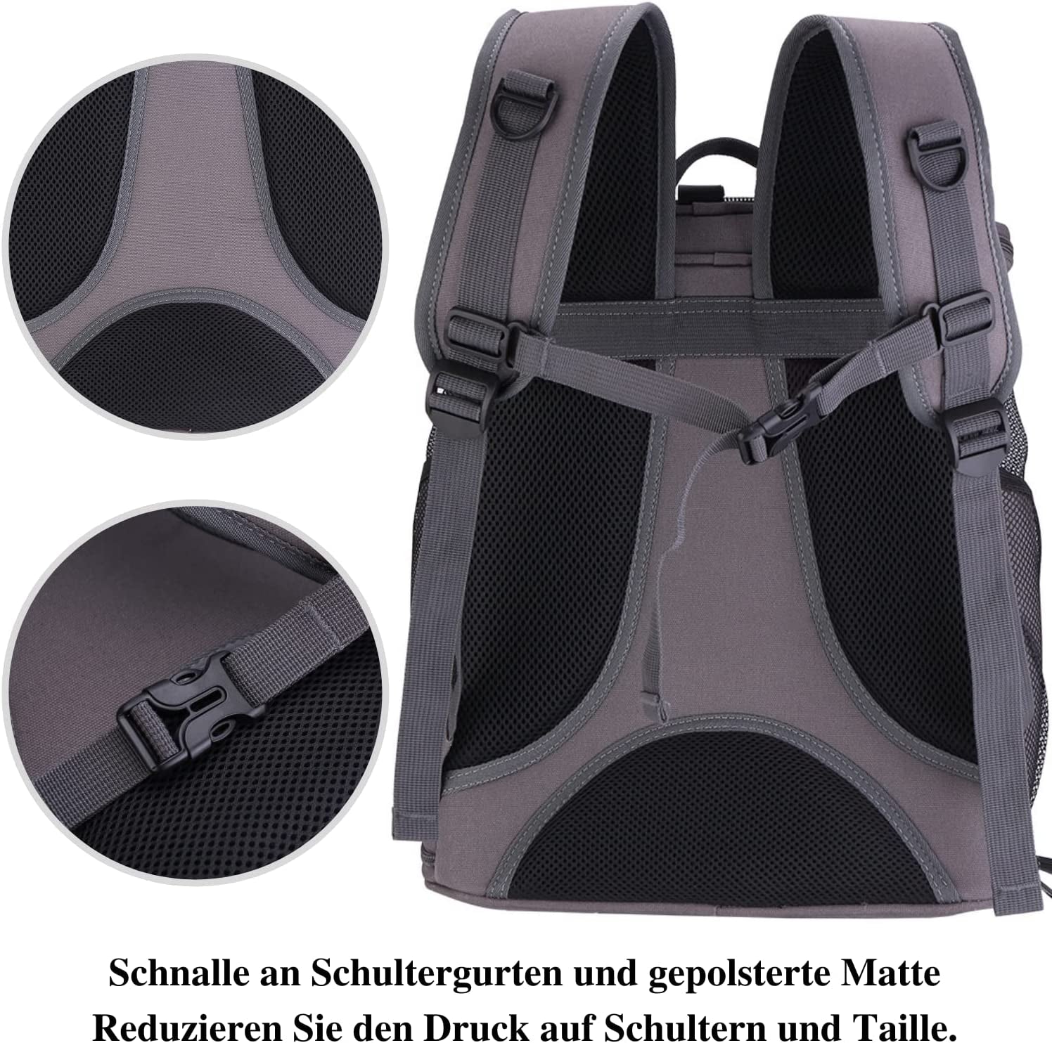 Pet Carrier Canvas Bubble Backpack, Breathable Capsule Portable Pet Backpack