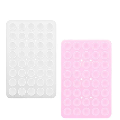 Universal Suction Cup Phone Holder Case Mount Double-Sided Silicon Sticky Phone Stand Android Selfies Hands-Free Strong Grip