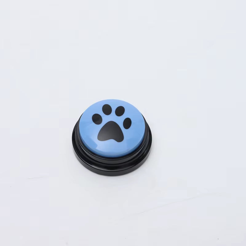 Pet Communication Button Dog Toys Recordable Pet Speaking Training Dog Talking Button Cute Claw Print Pattern Dog Accessories