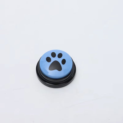 Pet Communication Button Dog Toys Recordable Pet Speaking Training Dog Talking Button Cute Claw Print Pattern Dog Accessories