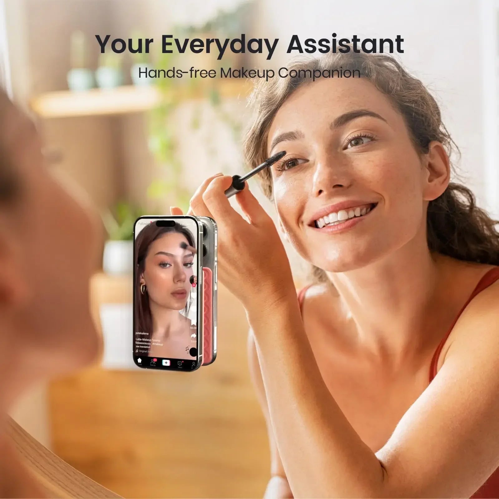 Universal Suction Cup Phone Holder Case Mount Double-Sided Silicon Sticky Phone Stand Android Selfies Hands-Free Strong Grip