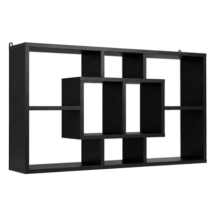 Artiss Floating Wall Shelves Bookshelf Black