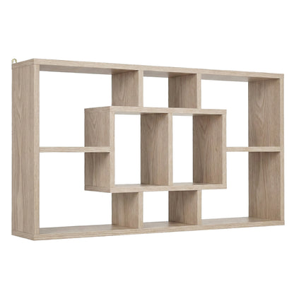 Artiss Floating Wall Shelves Bookshelf Wood