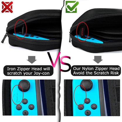 Portable Storage Bag for Switch Waterproof Case Hard Shell NS Console Switch Carrying Case Travel Accessories