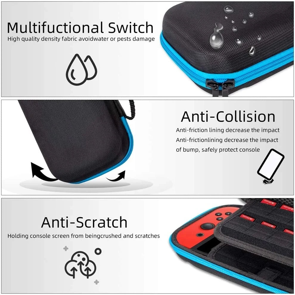 Portable Storage Bag for Switch Waterproof Case Hard Shell NS Console Switch Carrying Case Travel Accessories