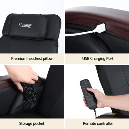 Livemor Massage Chair Electric Recliner Home Massager ARIA