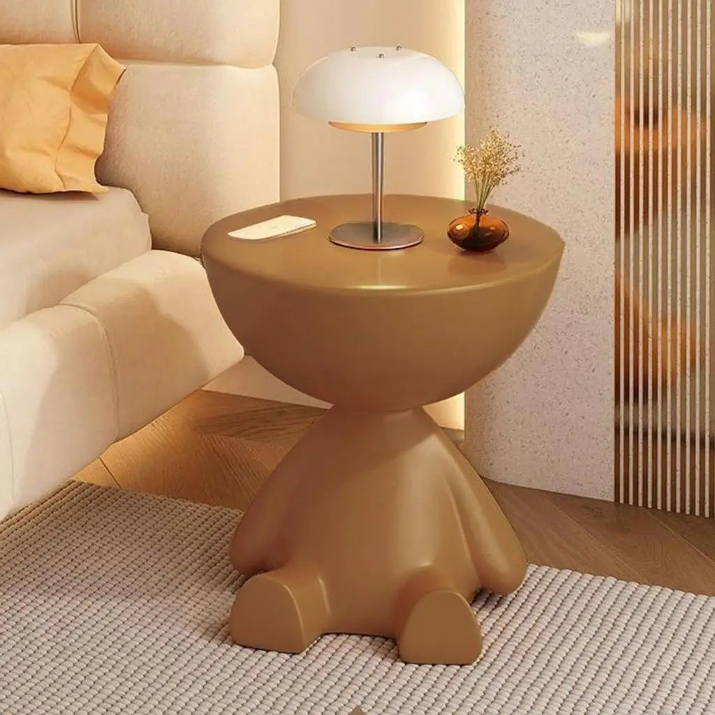 Creative Side End Table Flat Head Bedside Table Multifunction Sofa Side Edge Table for Household Office Minimalist Coffee Table