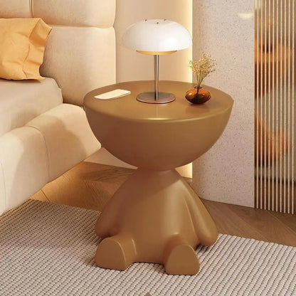 Creative Side End Table Flat Head Bedside Table Multifunction Sofa Side Edge Table for Household Office Minimalist Coffee Table