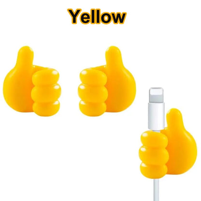 2/5/10Pcs Self Adhesive Thumb Hook Multifunction Adhesive Cable Clip Holder Creative Silicone Thumb Wall Hooks for Home Office