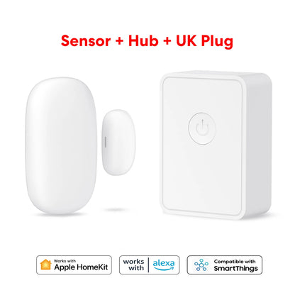 Homekit Wifi Smart Door Sensor Window Open Closed Detector Smart Home Security Protection Alarm Google Alexa Smartthings