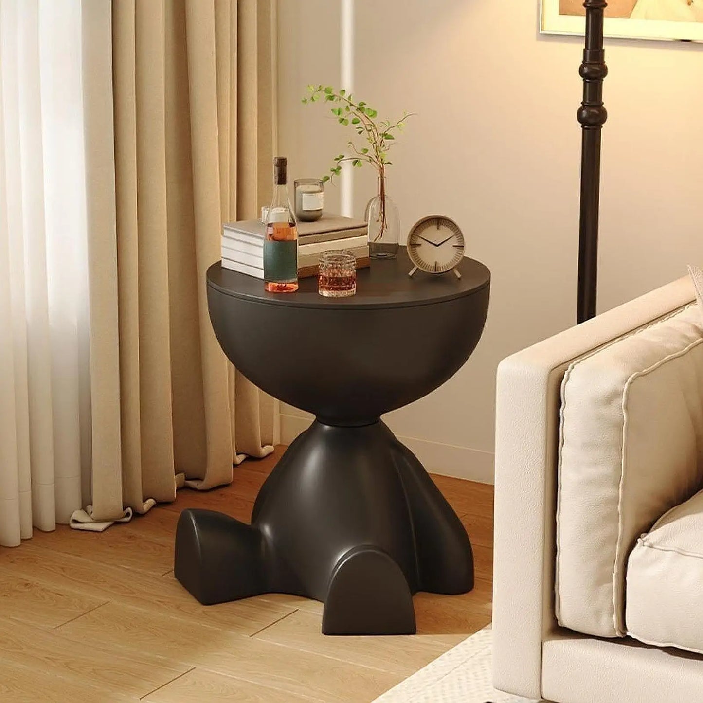Creative Side End Table Flat Head Bedside Table Multifunction Sofa Side Edge Table for Household Office Minimalist Coffee Table