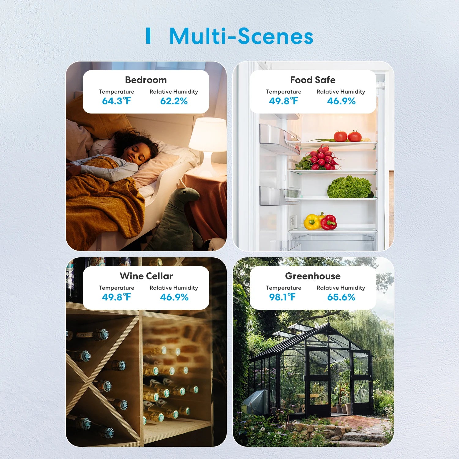 Homekit Wifi Smart Temperature Humidity Sensor Indoor Hygrometer Detector Remote Monitor Support Alexa Google Smartthings