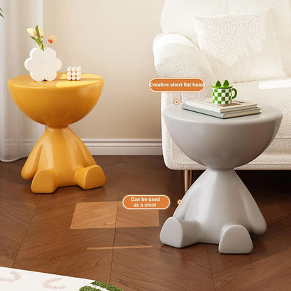 Creative Side End Table Flat Head Bedside Table Multifunction Sofa Side Edge Table for Household Office Minimalist Coffee Table