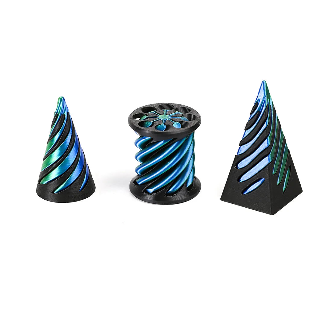 Kids 3D Printed Spiral Cone Fidgeting Toy Impossible Pyramid Passthrough Sculpture Antistress Anxiety Relieving Game Adults Toys