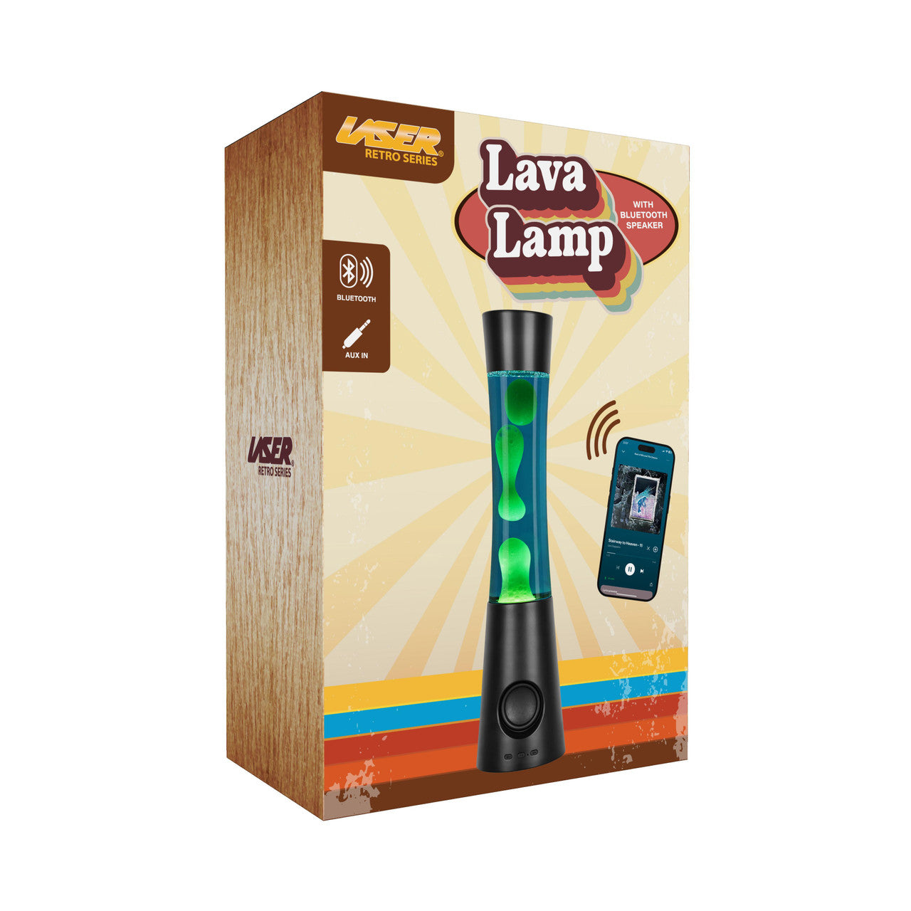 Laser Retro Lava Lamp with Bluetooth Speaker