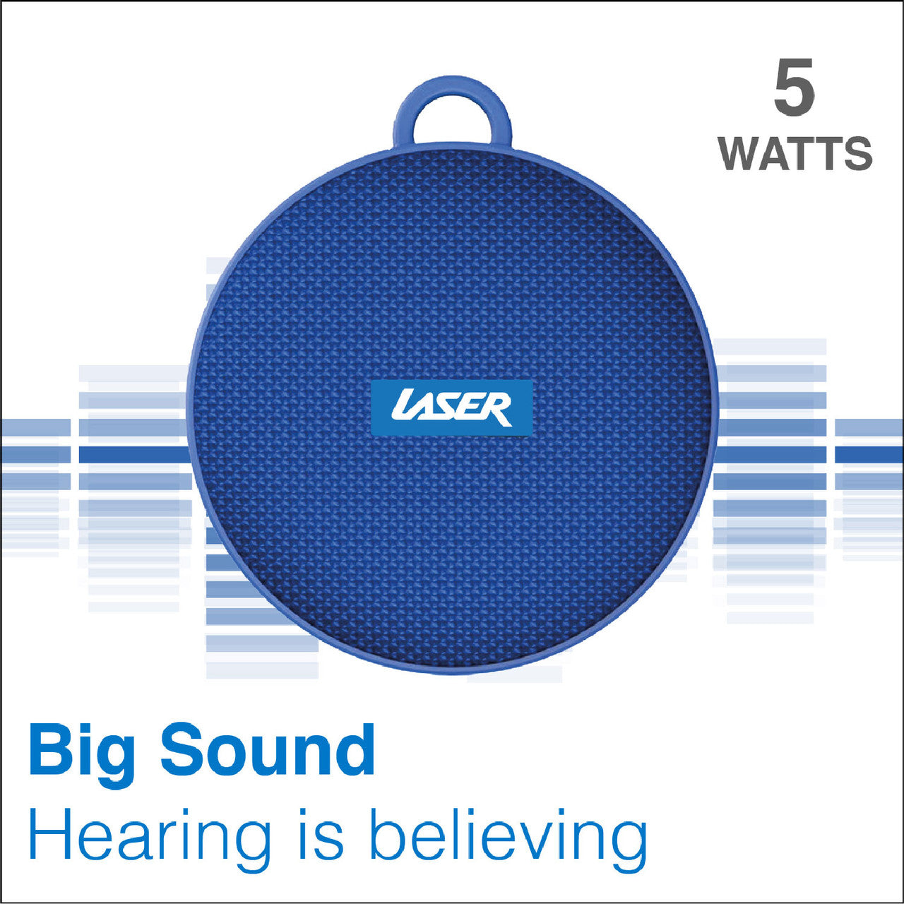 Laser Outdoor Bluetooth Speaker with Mount Blue