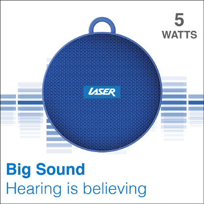 Laser Outdoor Bluetooth Speaker with Mount Blue