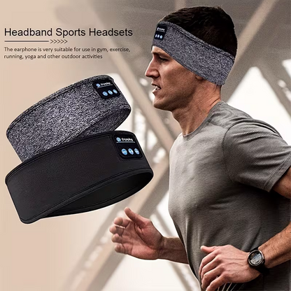 The dual-purpose wireless headphones for sleep and exercise feature a headband design that is light, thin and soft, providing a comfortable fit without pressing on the ears