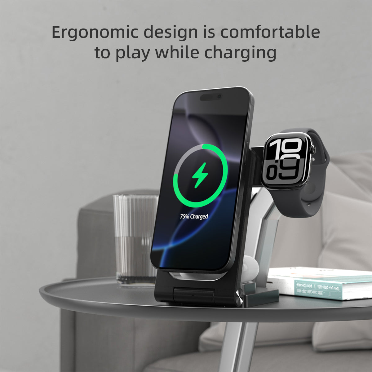 3 in1 wireless fast charging base