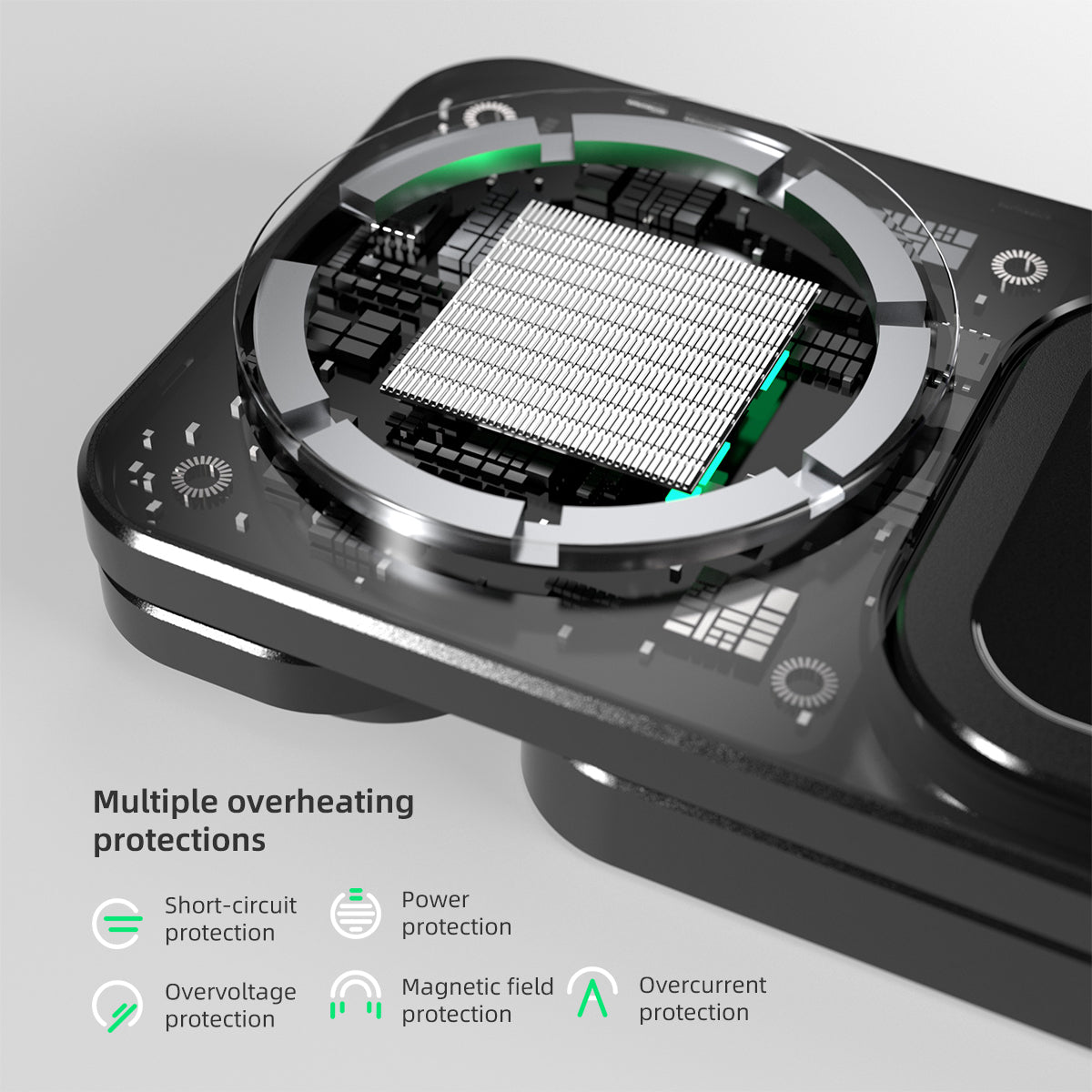 3 in1 wireless fast charging base