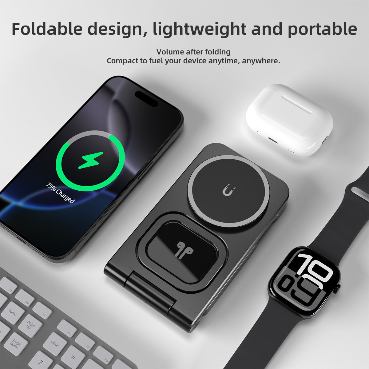 3 in1 wireless fast charging base