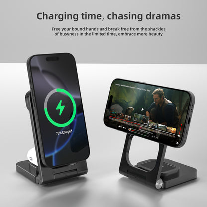 3 in1 wireless fast charging base