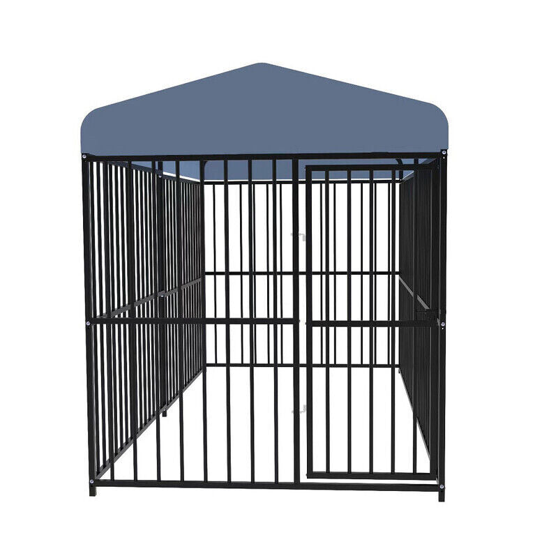 Pawhub Heavy Duty Dog Cage Black Metal Kennel Indoor Outdoor 3M